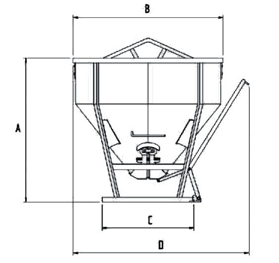 Concrete buckets Haklift